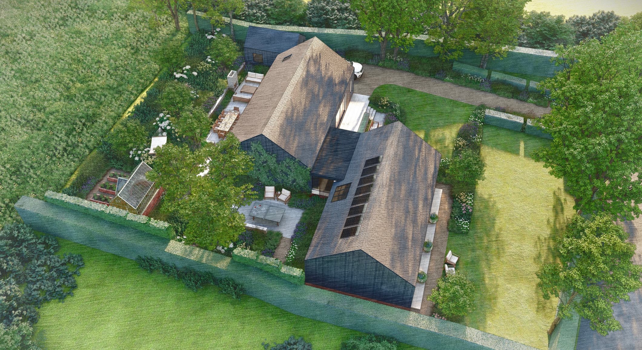 Self build plot sale with stunning views in a countryside setting, Goudhurst, Kent via The Land Agency