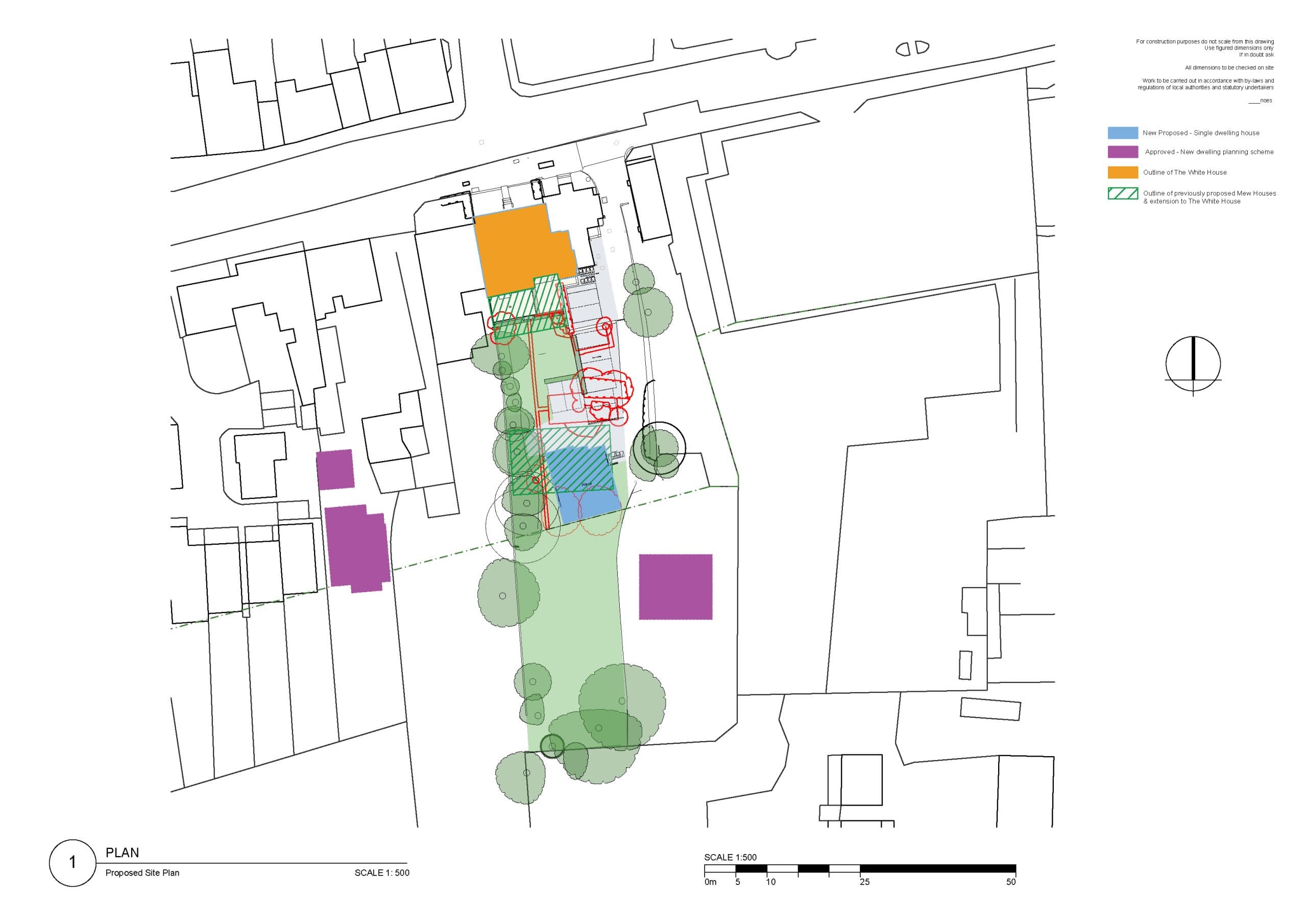 Site Plan for Brasted plot plus refurbishment opportunity