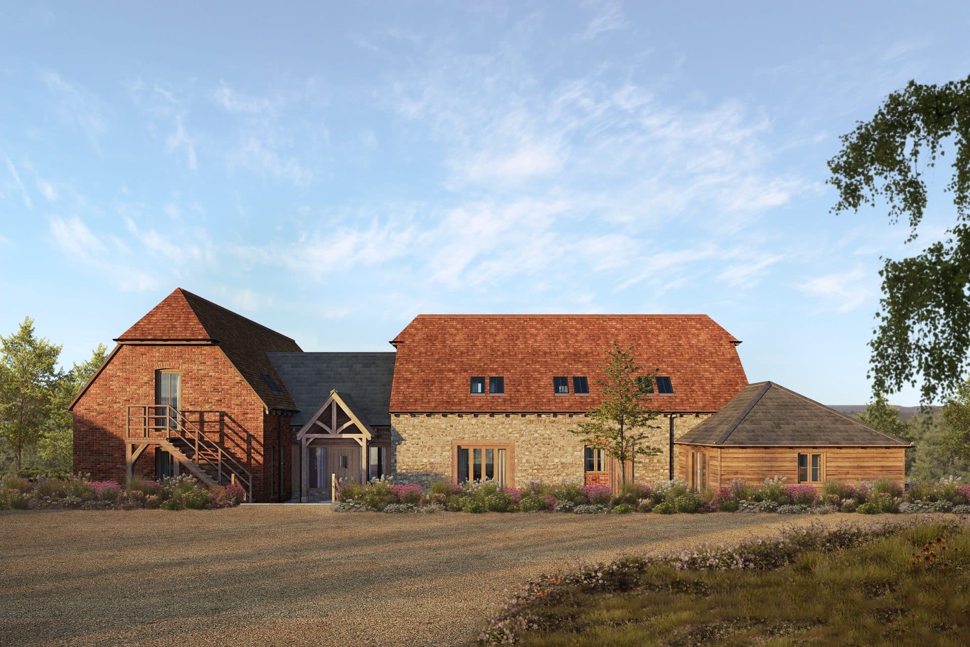 Self build plot for sale in Broad Oak, Heathfield with views across East Sussex countryside via The Land Agency.