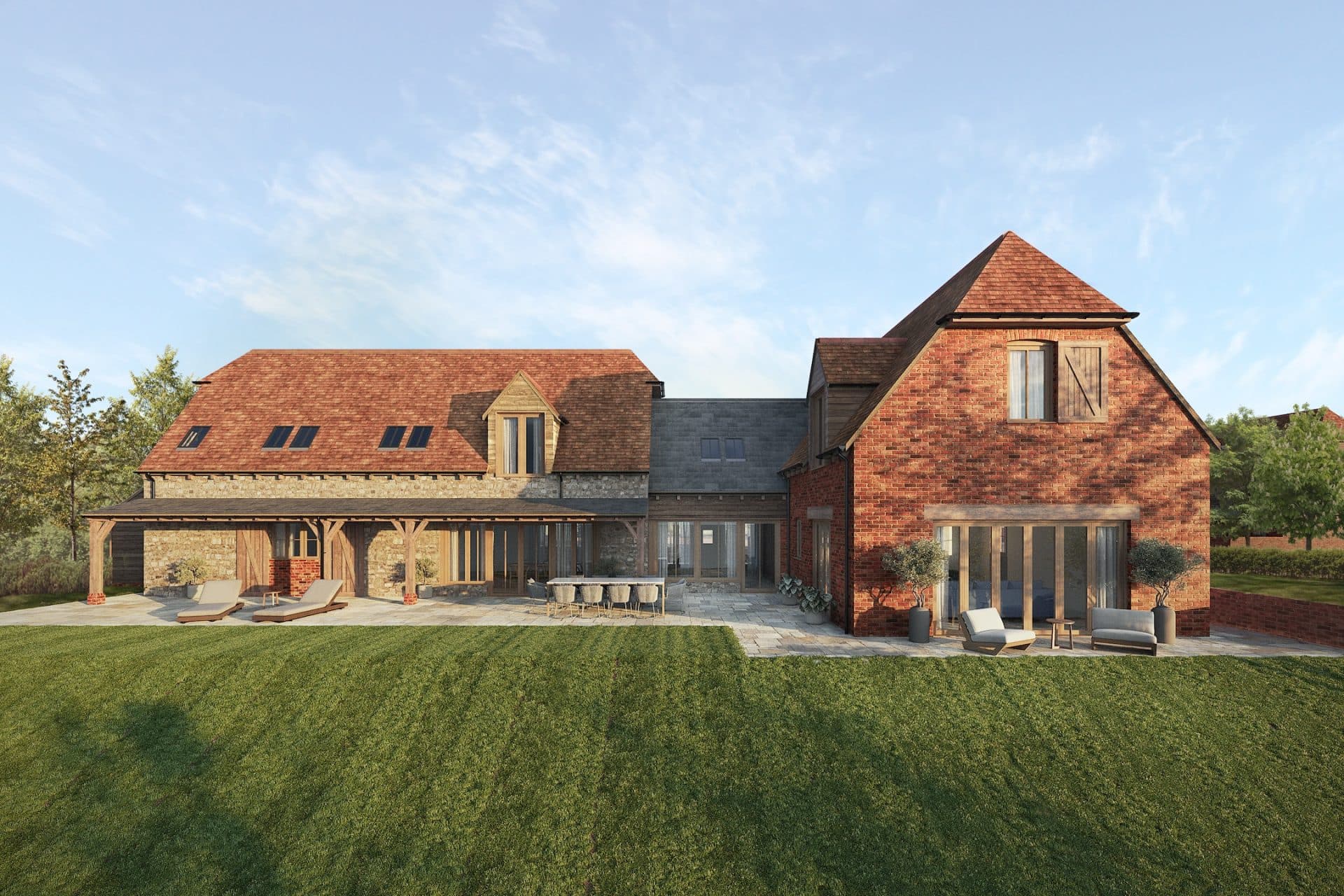 Plot 1 CGI Rear Elevation