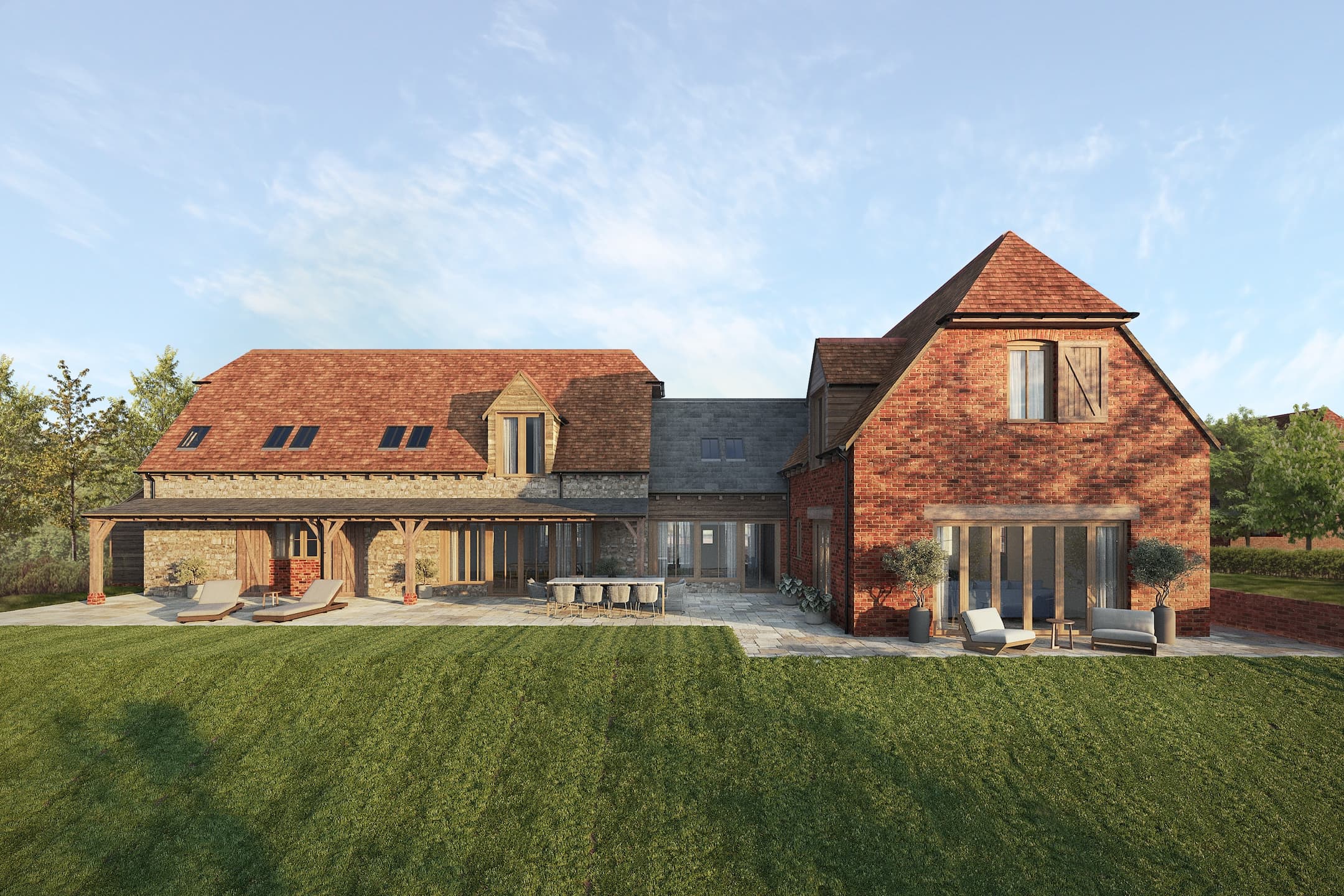 Plot 1 CGI Rear Elevation