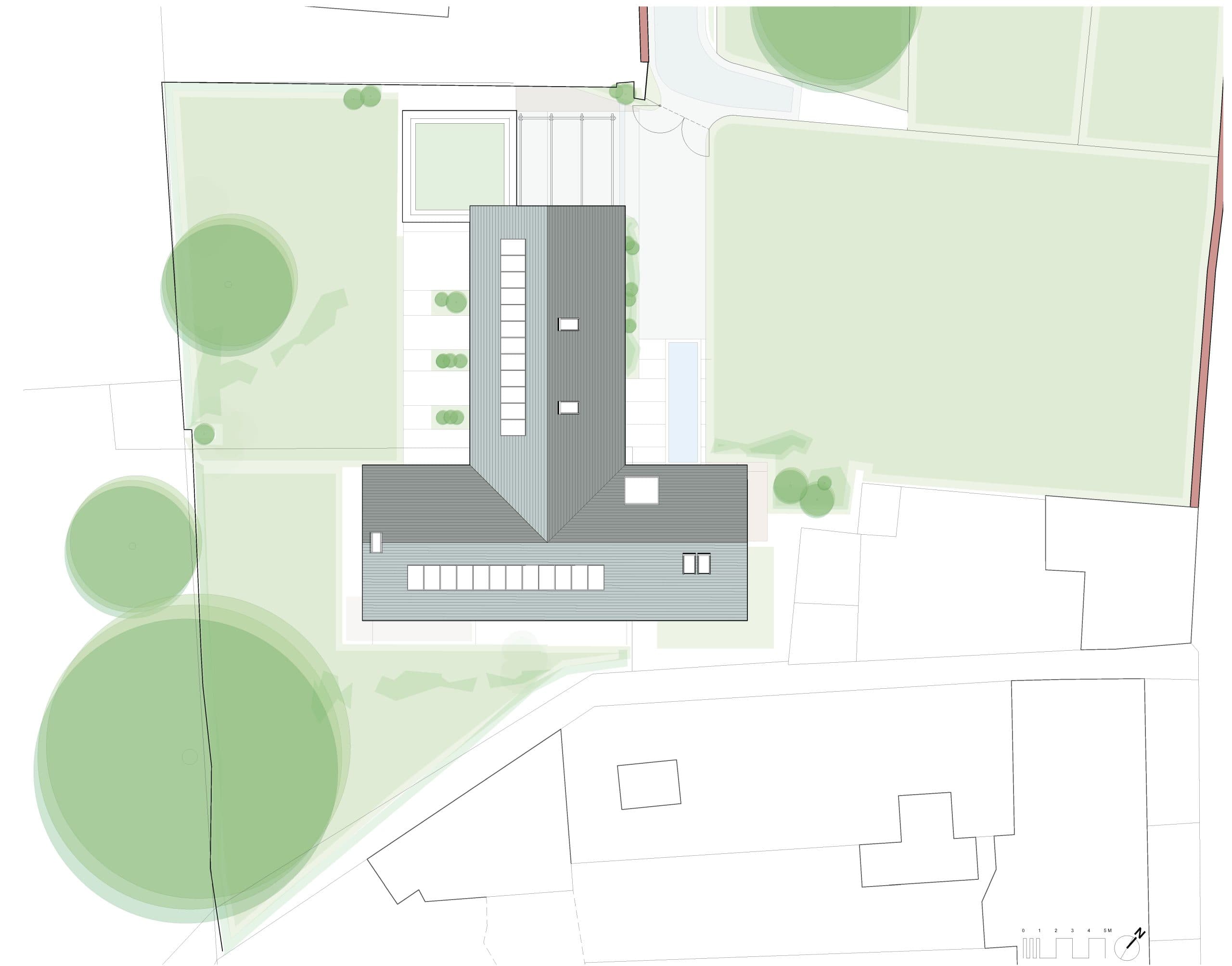 Site plan of a self build plot in Fairford, Cotswolds, The Land Agency