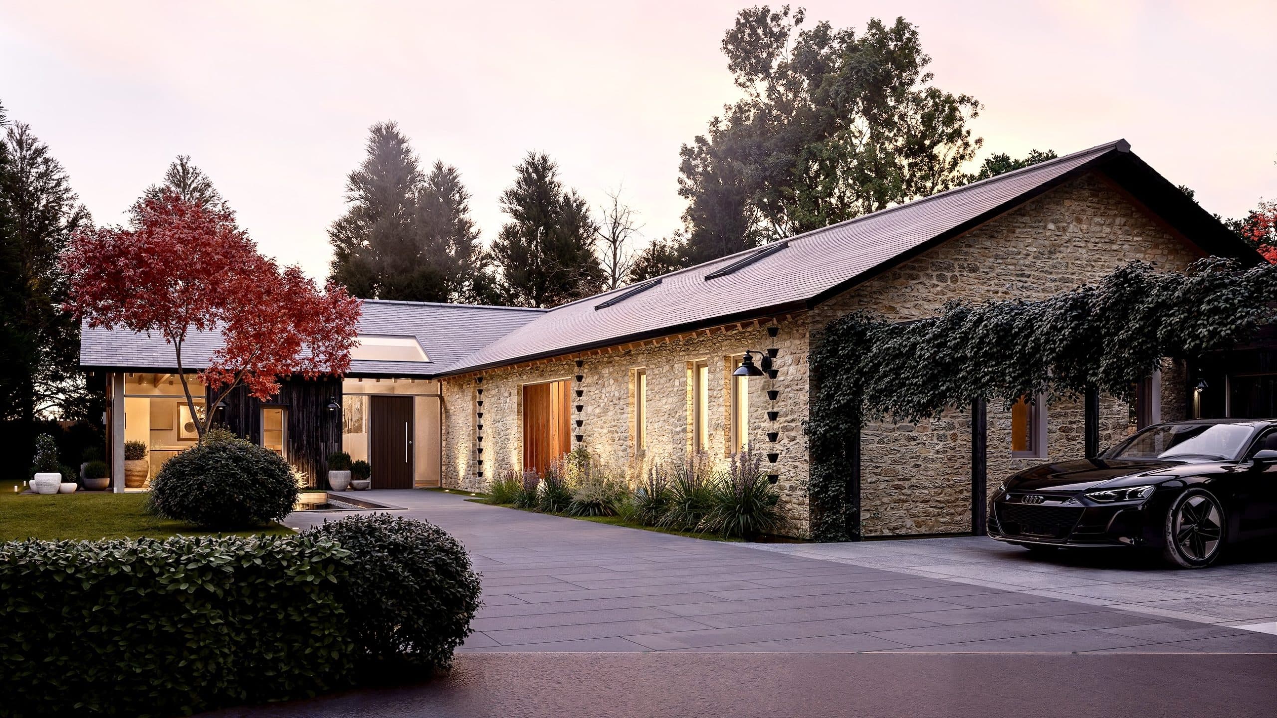 CGI of a self build plot for sale in Fairford, Cotswolds, The Land Agency