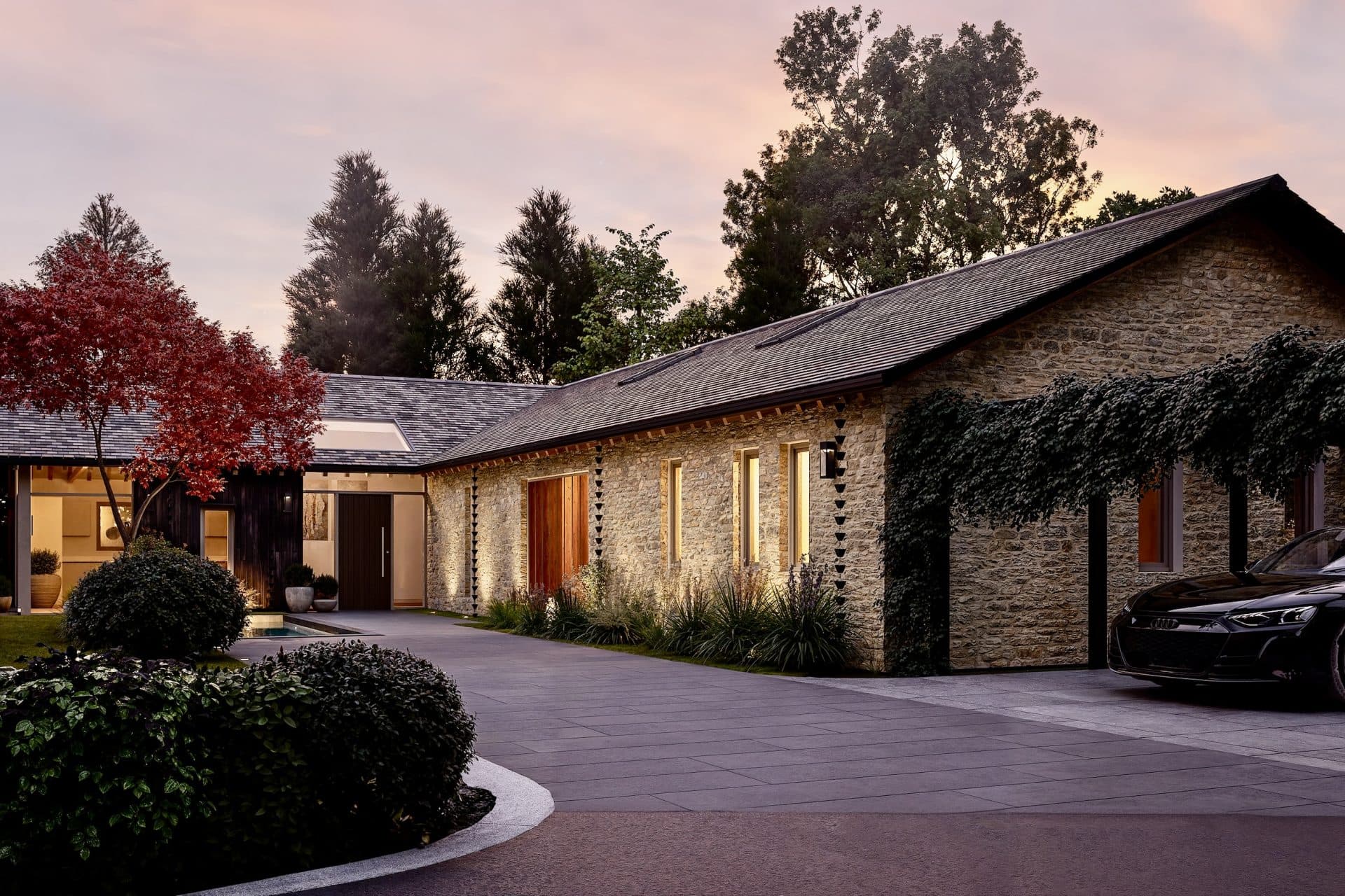 CGI of a self build plot in Fairford, Cotswolds, The Land Agency