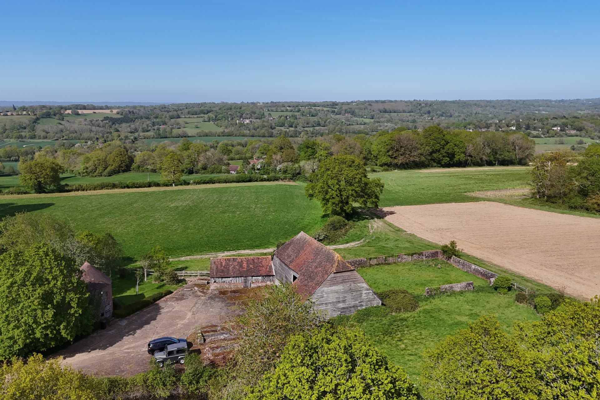 Listed barn with planning permission to renovate in Hartfield, East Sussex
