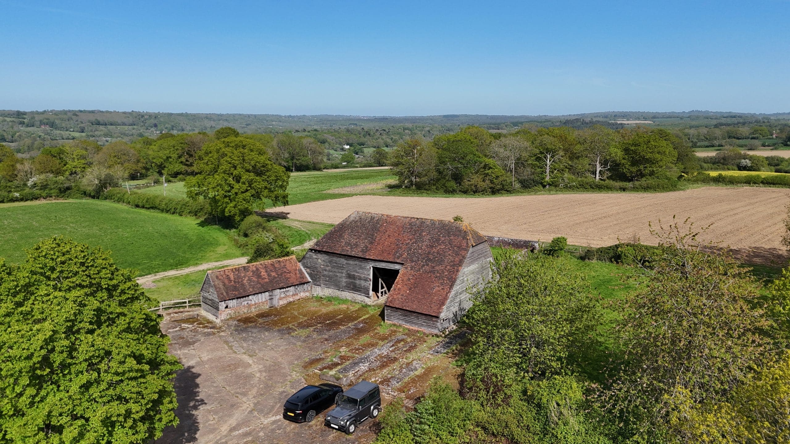 Grade 2 listed barn for sale with full planning permission in Hartfield, East Sussex
